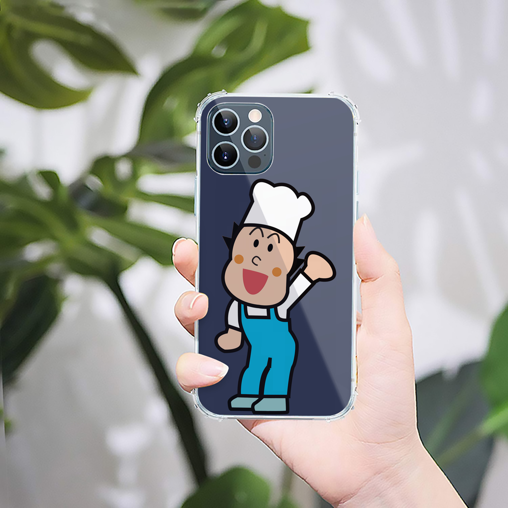 （画像用） アンパンマン Anpanman 【iPhone 12シリーズ対応】透明スマホケース（クリアソフトケース）